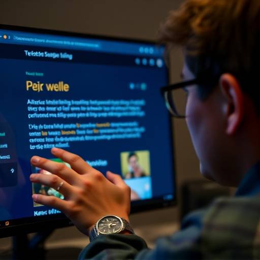 A person using a screen reader to navigate a website, highlighting the importance of alternative text.