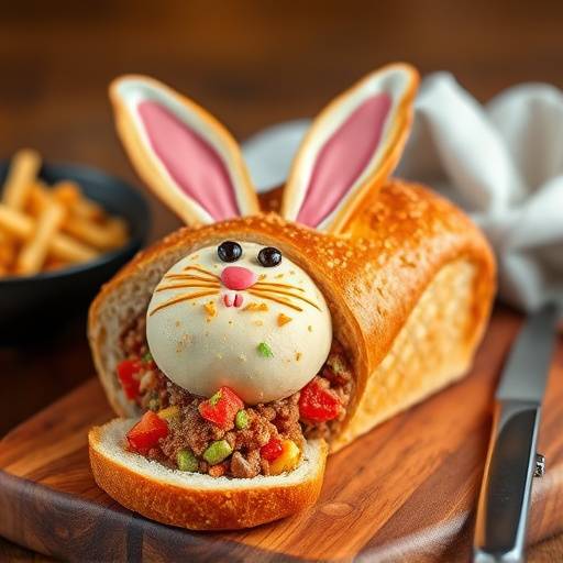 Bunny Chow served in a hollowed-out loaf of bread