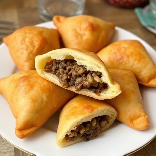 Vetkoek: Deep-fried dough pockets, often filled with mince, cheese, or jam.